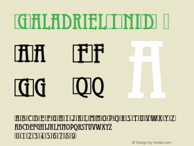 ☞GaladrielIniD Version 001.005;com.myfonts.easy.urw.galadriel.initials.wfkit2.version.3ty图片样张