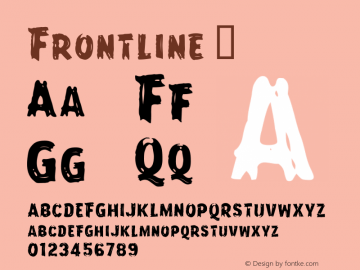 ☞Frontline Macromedia Fontographer 4.1.3 5/14/01;com.myfonts.typeart.frontline.regular.wfkit2.2cQZ图片样张