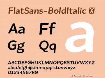 ☞FlatSans-BoldItalic 1.000; ttfautohint (v0.95) -d;com.myfonts.easy.schizotype.flat-sans.bold-italic.wfkit2.version.4kXG图片样张