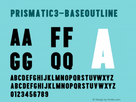 ☞Prismatic3-BaseOutline 001.001;com.myfonts.matchandkerosene.prismatic.3.wfkit2.3CJz图片样张