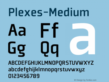 ☞Plexes Medium Version 1.00 ;com.myfonts.dstype.plexes.medium.wfkit2.2nFd图片样张