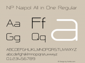 NP Naipol All in One Regular Version 2.00 May 8, 2005 Font Sample