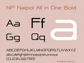 NP Naipol All in One Bold Version 2.00 May 8, 2005 Font Sample