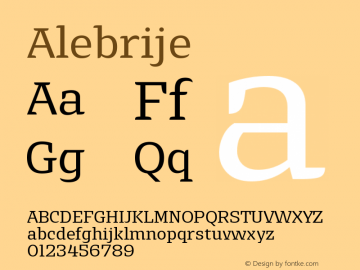 ☞Alebrije 1.000; ttfautohint (v1.5);com.myfonts.easy.storm.alebrijes.regular.wfkit2.version.4q4A图片样张