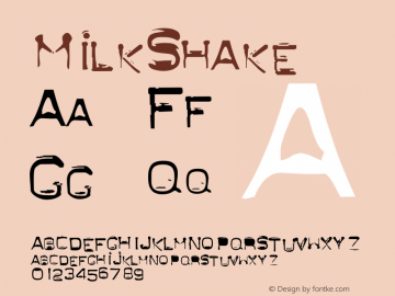 ☞MilkShake 001.000;com.myfonts.dsgnhaus.milk-shake.regular.wfkit2.2XG6图片样张