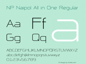 NP Naipol All in One Regular Version 3.000 September, 2009 Font Sample