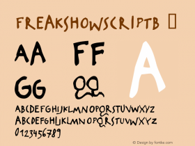 ☞FreakshowScriptB Macromedia Fontographer 4.1.4 11.12.2005;com.myfonts.easy.typonauten.freakshow.script-b.wfkit2.version.2w9d图片样张