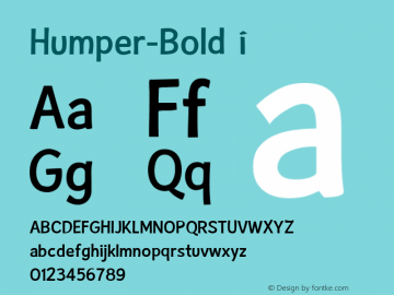 ☞Humper Bold Version 1.008 2005;com.myfonts.easy.typotheticals.humper.bold.wfkit2.version.2w1q图片样张