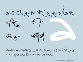 assign Regular Version 1.00 May 11, 2005, initial release Font Sample