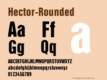 ☞Hector-Rounded 001.000;com.myfonts.dsgnhaus.hector.rounded.wfkit2.2XDU图片样张