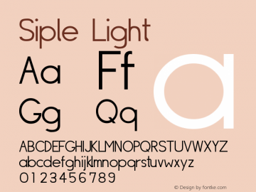 Siple Light Macromedia Fontographer 4.1.5 24/7/02图片样张