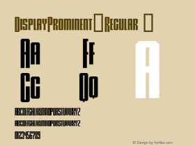 ☞Display Prominent Regular com.myfonts.easy.gallofonts.display-prominent.regular.wfkit2.version.46c4图片样张