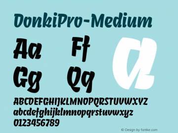 ☞DonkiPro-Medium Version 1.000;com.myfonts.easy.gunnarlink.donki-pro.medium.wfkit2.version.4oAx图片样张