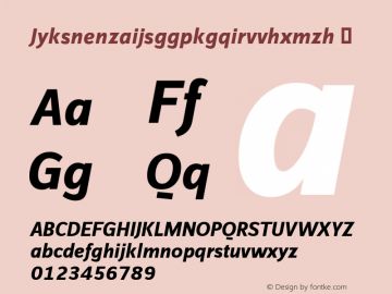 ☞Jyksnenzaijsggpkgqirvvhxmzh Version 7.504; 2012; Build 1023;com.myfonts.easy.fontfont.zine-sans.dis-ot-bold-it.wfkit2.version.4fw6图片样张