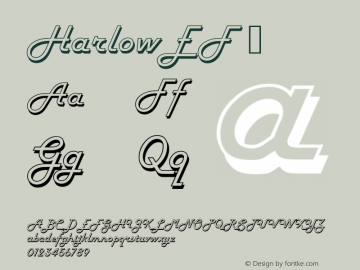 ☞HarlowEF Converter: Windows Type 1 Installer V1.0d.￿Font: V1.1;com.myfonts.easy.ef.harlow.ef.wfkit2.version.mhq图片样张