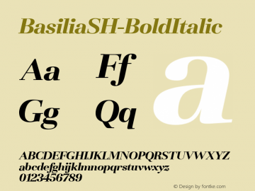 ☞BasiliaSH-BoldItalic OTF 1.000; PS 001.00;Core 1.0.0;com.myfonts.easy.efscangraphic.basilia-sh.bold-italic.wfkit2.version.2jbi图片样张