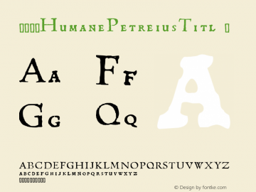 ☞1543 Humane Petreius Titl Version 1.000;com.myfonts.glc.1543-humane-petreius.titl.wfkit2.3NsB图片样张