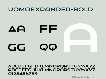 ☞UomoExpanded-Bold 1.000; ttfautohint (v0.95) -d;com.myfonts.easy.latinotype.uomo.expanded-bold.wfkit2.version.4gUr图片样张