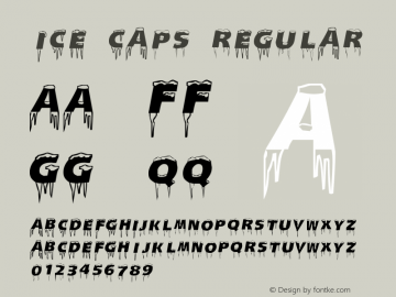 Ice Caps Regular Macromedia Fontographer 4.1 11/29/03 Font Sample