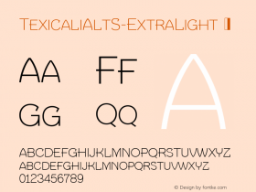 ☞Texicali Alt S Extra Light Version 1.000;com.myfonts.easy.fontmesa.texicali.alt-s-extra-light.wfkit2.version.4QpZ图片样张