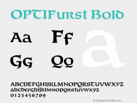 OPTIFurst Bold 001.000 Font Sample