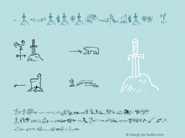 ☞Garabata Dingbats Version 1.000 2007 initial release;com.myfonts.easy.corradine.garabata.dingbats.wfkit2.version.2Yf6图片样张