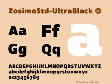 ☞ZosimoStd-UltraBlack Version 2.002;PS 002.002;hotconv 1.0.88;makeotf.lib2.5.64775;com.myfonts.easy.delicious-type.zosimo-std.ultra-black.wfkit2.version.4LkL图片样张