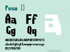 ☞Peso Version 001.000;com.myfonts.delve.peso.regular.wfkit2.3rUM图片样张