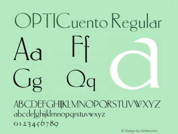 OPTICuento Regular 001.000图片样张