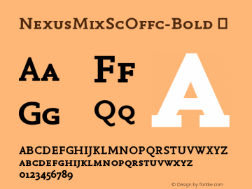 ☞Nexus Mix SC Offc Bold Version 7.504; 2011; Build 1021; ttfautohint (v1.5);com.myfonts.easy.fontfont.nexus-mix.offc-bold-sc.wfkit2.version.3YH3图片样张