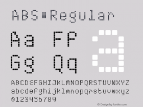 ABS Regular Version 001.000 Font Sample