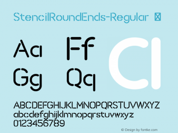 ☞StencilRoundEnds-Regular 1.000;com.myfonts.easy.creativejuncture.stencil-round-ends.regular.wfkit2.version.3NLw图片样张