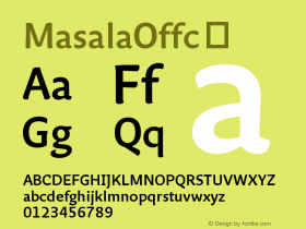 ☞Masala Offc Version 7.504; 2009; Build 1004; ttfautohint (v1.5);com.myfonts.easy.fontfont.masala.offc-regular.wfkit2.version.3XNt图片样张