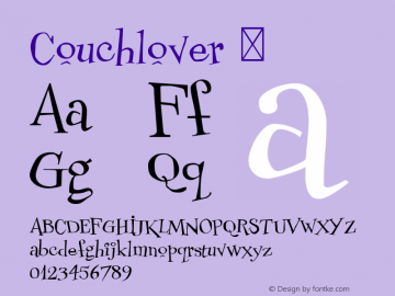 ☞Couchlover Version 4.003;com.myfonts.easy.chank.couchlover.couchlover.wfkit2.version.32vV图片样张