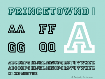 ☞PrincetownD Version 001.005; ttfautohint (v1.5);com.myfonts.easy.urw.princetown.princetown.wfkit2.version.3GP图片样张