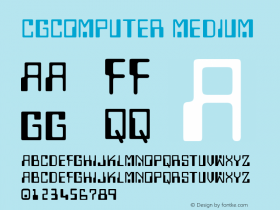 CgComputer Medium 001.003 Font Sample