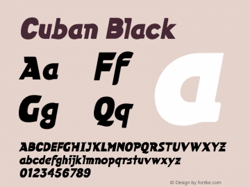 Cuban Black 001.000图片样张