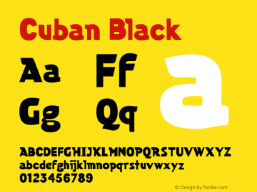 Cuban Black Version 001.000图片样张