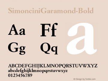 ☞Simoncini Garamond Bold Version 001.000 ; ttfautohint (v1.5);com.myfonts.easy.mti.simoncini-garamond.bold.wfkit2.version.tje图片样张