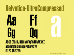 ☞Helvetica Ultra Compressed Version 001.002 ; ttfautohint (v1.5);com.myfonts.easy.mti.helvetica.ultra-compressed.wfkit2.version.trg图片样张