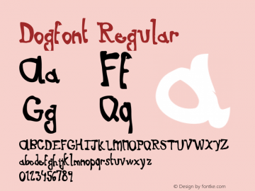 Dogfont Regular 001.000图片样张