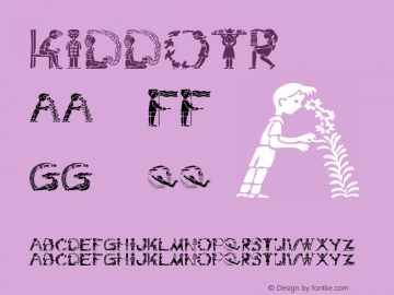 ☞KiddoTR Version 001.000 ; ttfautohint (v1.5);com.myfonts.easy.mti.kiddo-tr.kiddo-tr.wfkit2.version.tve图片样张