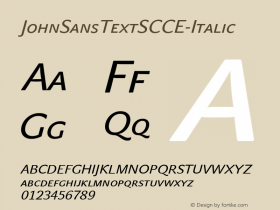 ☞JohnSans Text SC CE Italic 001.000;com.myfonts.easy.storm.john-sans.text-sc-italic.wfkit2.version.2b4t图片样张