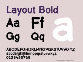 Layout Bold 001.000图片样张