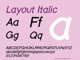 Layout Italic 001.000图片样张