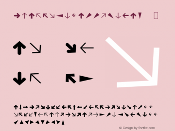 ☞Dingbats-ArrowsOne Version 4.301; 1993; ttfautohint (v1.5);com.myfonts.easy.fontfont.ff-din.arrows-one-6412.wfkit2.version.37vr图片样张