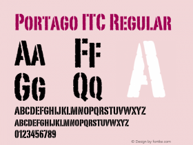 Portago ITC Regular Version 001.001图片样张