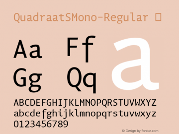 ☞QuadraatSMono-Regular Version 4.452 2000;com.myfonts.easy.fontfont.ff-quadraat-sans.mono-regular.wfkit2.version.388y图片样张