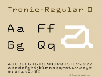 ☞Tronic-Regular Version 4.460 2003; ttfautohint (v1.5);com.myfonts.easy.fontfont.tronic.regular.wfkit2.version.39gu图片样张