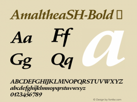 ☞AmaltheaSH-Bold Version 3.01; ttfautohint (v0.96) -l 8 -r 50 -G 200 -x 14 -w 